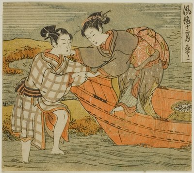 Den tredje månaden (Hanamizuki), från serien "Fashionable Twelve Months (Furyu juni tsuki)" av Isoda Koryusai