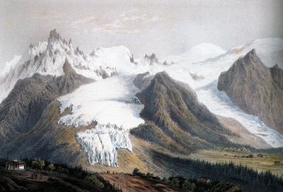 Mont-Blanc-massivet av Isodore Laurent Deroy