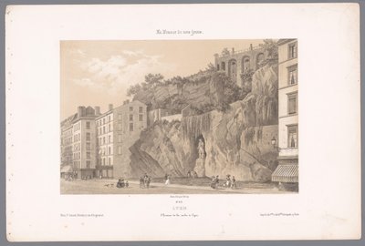 Utsikt över statyn av Johannes Kleberger i Lyon Lyons. L