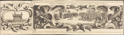 Belägringen av La Rochelle [skylt 14 av 16; uppsättningen omfattar 1952.8.97-112] av Israel Henriet or Abraham Bosse after Jacques Callot
