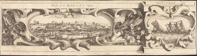 Belägringen av La Rochelle [skylt 16 av 16; uppsättningen omfattar 1952.8.97-112] av Israel Henriet or Abraham Bosse after Jacques Callot