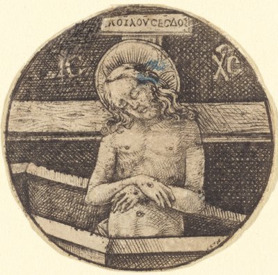 Kristus som sorgens man, ca. 14701480. av Israhel van Meckenem