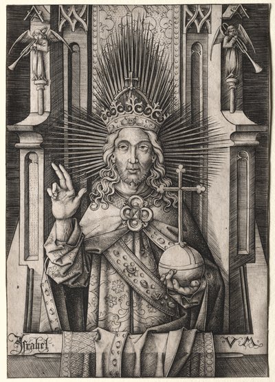 Kristus återlösaren (före Salvatore) av Israhel van Meckenem