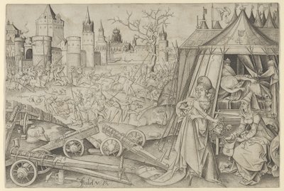 Judith med Head of Holophernes,.n.d. av Israhel van Meckenem