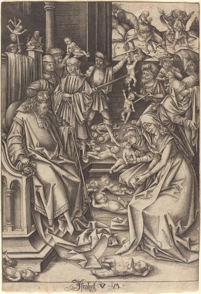 Massaker av de oskyldiga, ca. 14901500. av Israhel van Meckenem