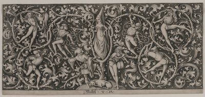 Prydnad med Dance of the Lovers. av Israhel van Meckenem