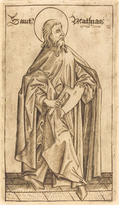 Sankt Mattias, ca. 14701480. av Israhel van Meckenem