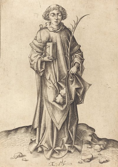Sankt Stefan. av Israhel van Meckenem