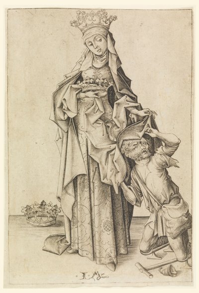 St Elizabeth av Israhel van Meckenem