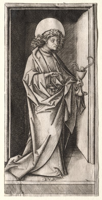 Johannes med orm i kalk av Israhel van Meckenem