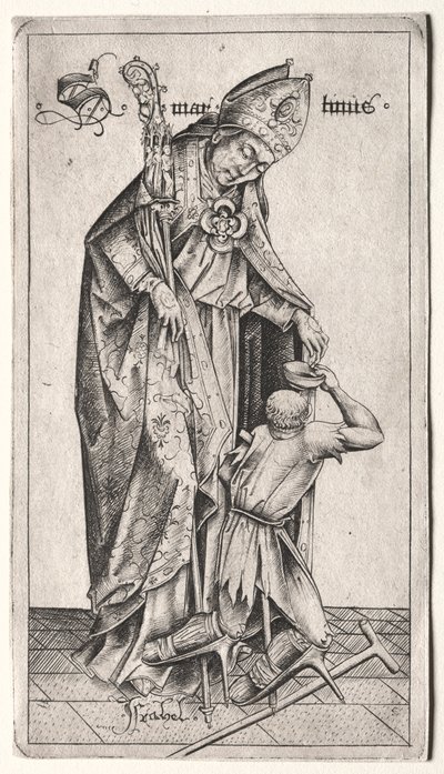 St Martin. av Israhel van Meckenem