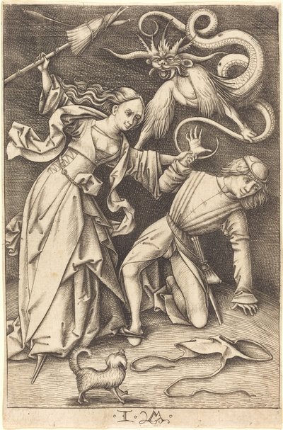 Den arga frun, ca. 14951503. av Israhel van Meckenem