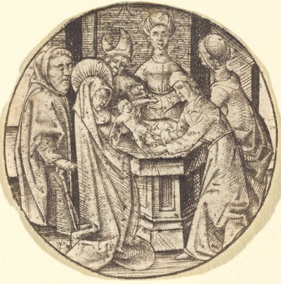 Omskärelsen, c. 14701480. av Israhel van Meckenem