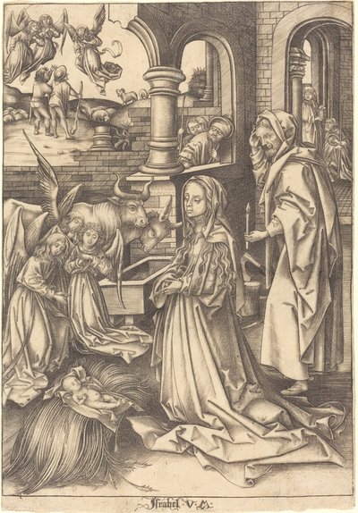 Födelsekyrkan, c. 14901500. av Israhel van Meckenem