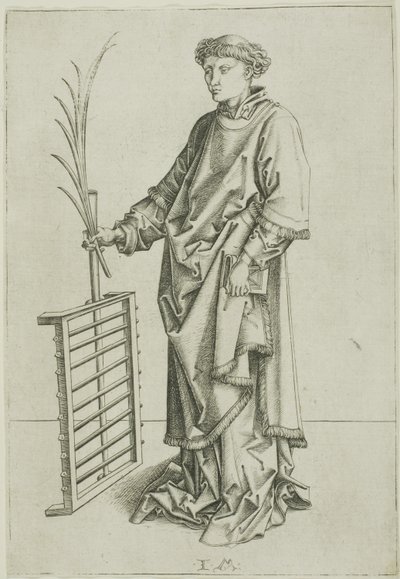 St. Laurence av Israhel van Meckenem the younger