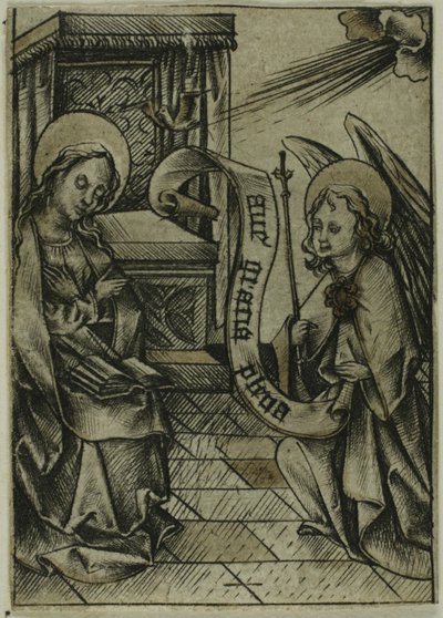 Bebådelsen av Israhel van Meckenem the younger