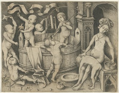 Barnens badkar av Israhel van Meckenem the younger