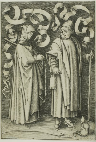 Kyrkobesökarna av Israhel van Meckenem the younger