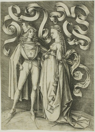 Riddaren och damen av Israhel van Meckenem the younger