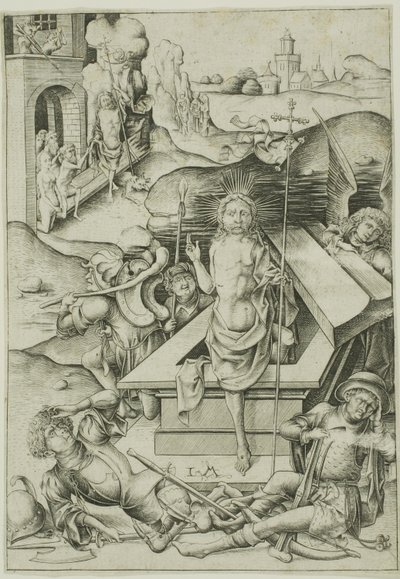 Uppståndelsen av Israhel van Meckenem the younger