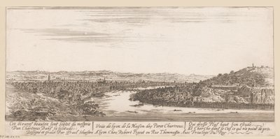 Utsikt över Lyon från det kartusiska klostret Veue de Lyon de la Maison des Peres Chartreux (titel på objekt) av Israël Silvestre
