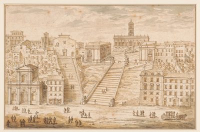Capitolium i Rom av Israël Silvestre