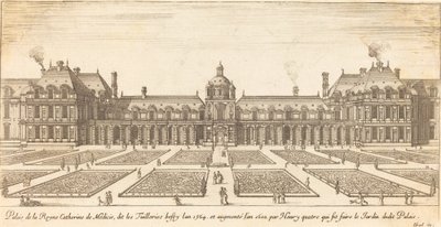 Drottning Catherine de Medicis palats av Israël Silvestre