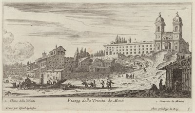 Trinita de Monti-torget av Israël Silvestre