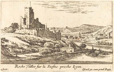Roche Taillet på Saosne nära Lyon av Israël Silvestre