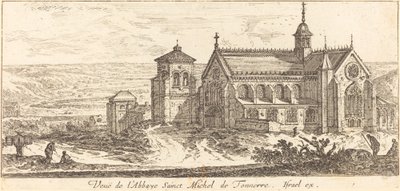 Utsikt över klostret Saint Michel de Tonnerre av Israël Silvestre