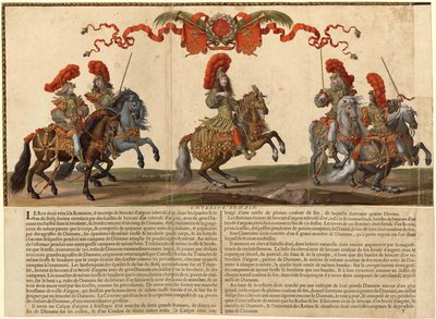 Grand Cavalcade Given i Paris 1662, 1670. av Israël Silvestre the Younger
