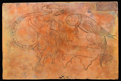 Allegori om parning [verso] av Italian 15th Century