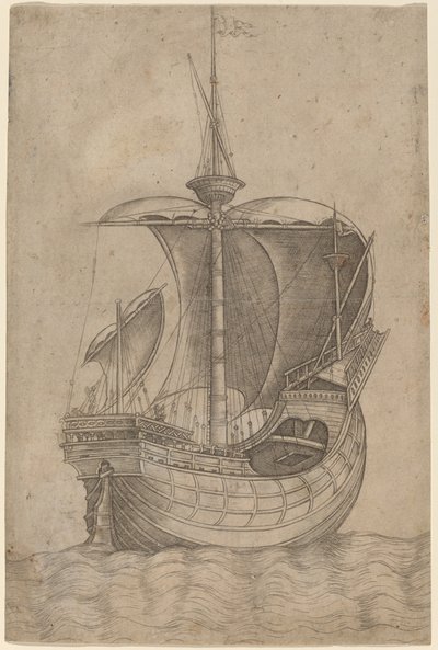 Carrack, på väg till höger av Italian 15th Century