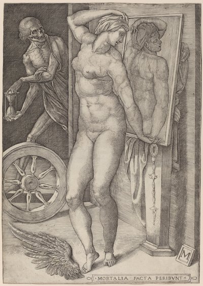 Allegory of Vanity (Death Surprising a Woman) av Italian 16th Century