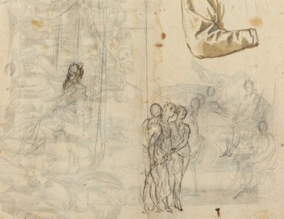 Kopia efter en historisk målning från Paolo Veroneses krets [recto] av Italian 16th Century