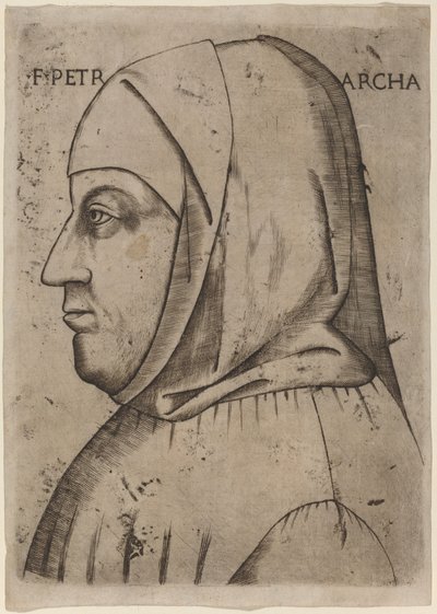 Porträtt av Petrarca av Italian 16th Century