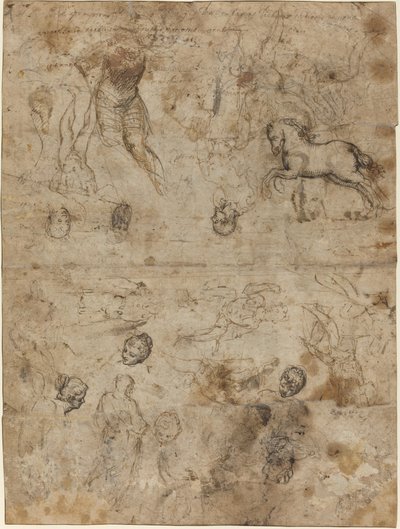 Studieblad av Italian 16th Century