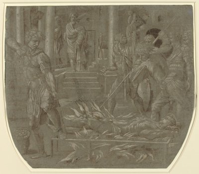 Saint Lawrences martyrskap av Italian 16th Century