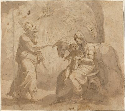 Resten på flykten till Egypten av Italian 16th Century