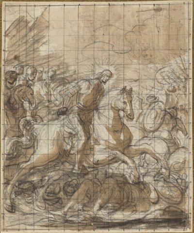 Saint James besegrar de otrogna av Italian 17th or 18th Century