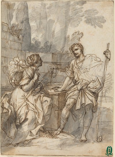 Pastoral scen av Italian 18th Century