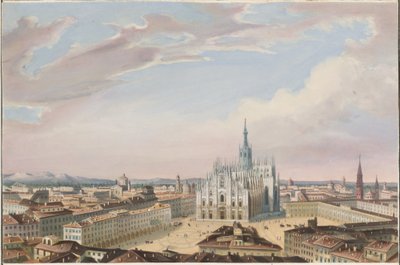Milanos katedral av Italian 19th Century