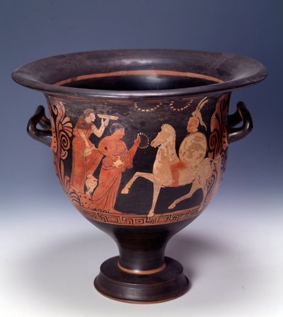 Krater från Cumae som representerar en offerscen (terrakotta, 320-310 f.Kr.) av Italian Peninsula