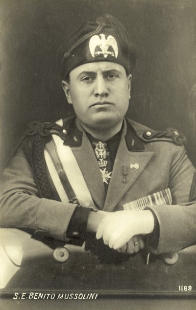 Benito Mussolini av Italian Photographer
