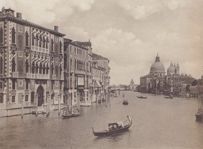 Grand Canal And Salute Church (s/v foto) av Italian Photographer