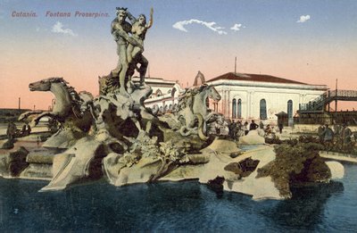 Catania, Italien, Proserpina-fontänen av Italian Photographer