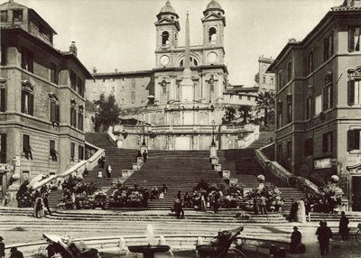 Kyrkan Trinita dei Monti av Italian Photographer