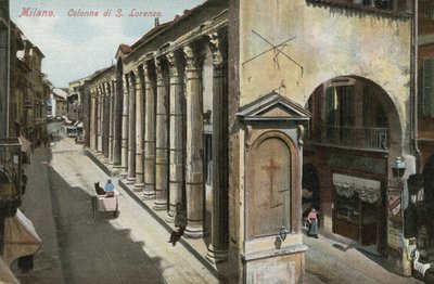 Kolumner i San Lorenzo, Milano (färgfoto) av Italian Photographer