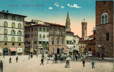 Florens, Piazza Della Signoria av Italian Photographer