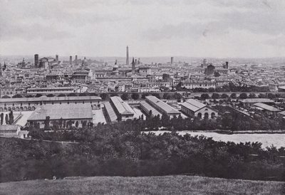 Italien: Bologna, panorama över staden (s/v foto) av Italian Photographer